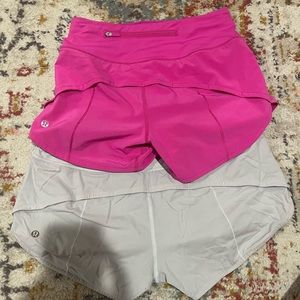 2 lululemon shorts